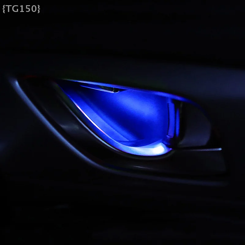 

Светодиодная Подсветка Для Дверных Ручек Автомобиля, Круглая Прозрачная Лампа Для Декора Салона И Стайлинга