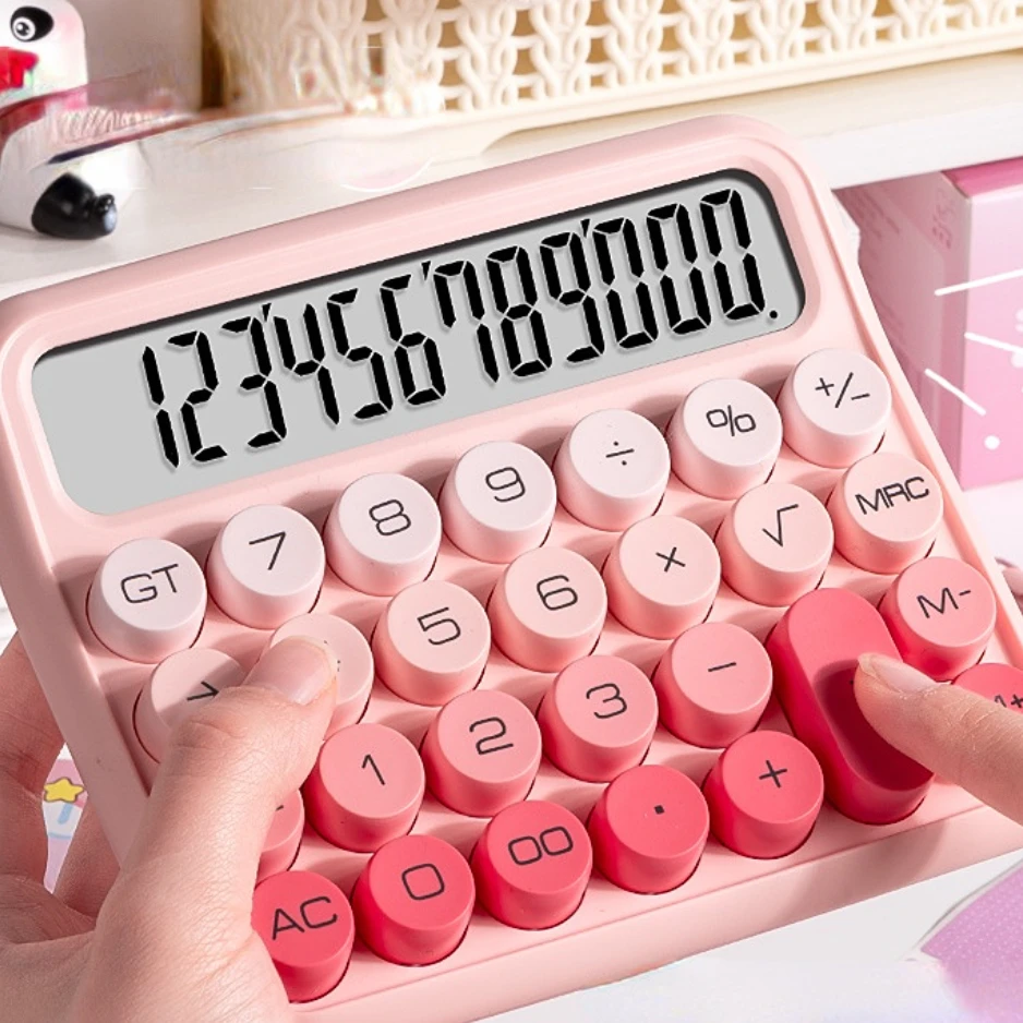 Большой беззвучный калькулятор с градиентом учебная арифметика