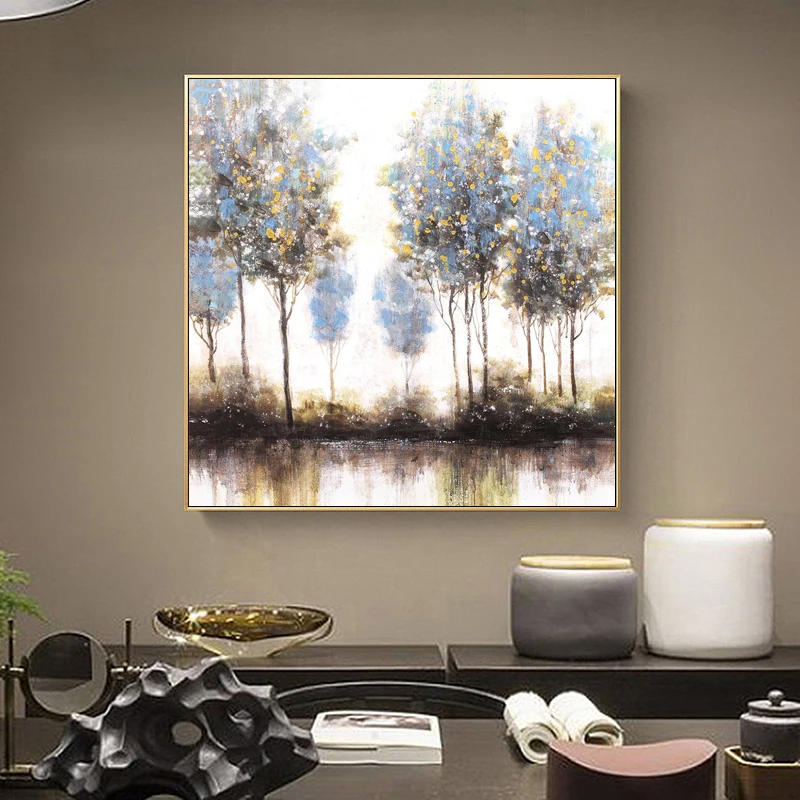 

Modern Minimalist Porch Decorative Painting Living Room Hanging Painting Hand-painted Abstract Painting Restaurant Oil Painting