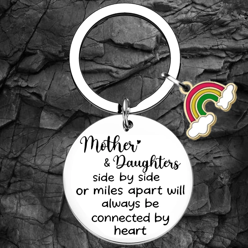 Mother's Day Gifts Keychain To My Daughter Mother Key Rings mama best mom ever gift