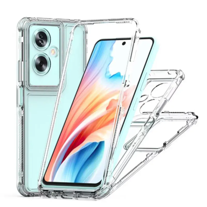 Противоударный чехол с полным покрытием 360 ° для Oppo A79 A78 A58 A38 A18 Reno 10 12 Pro Чехол