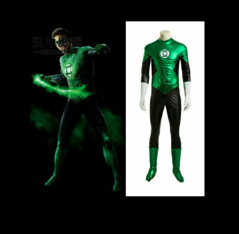 Hot selling Green Lantern cosplay costume full set Halloween