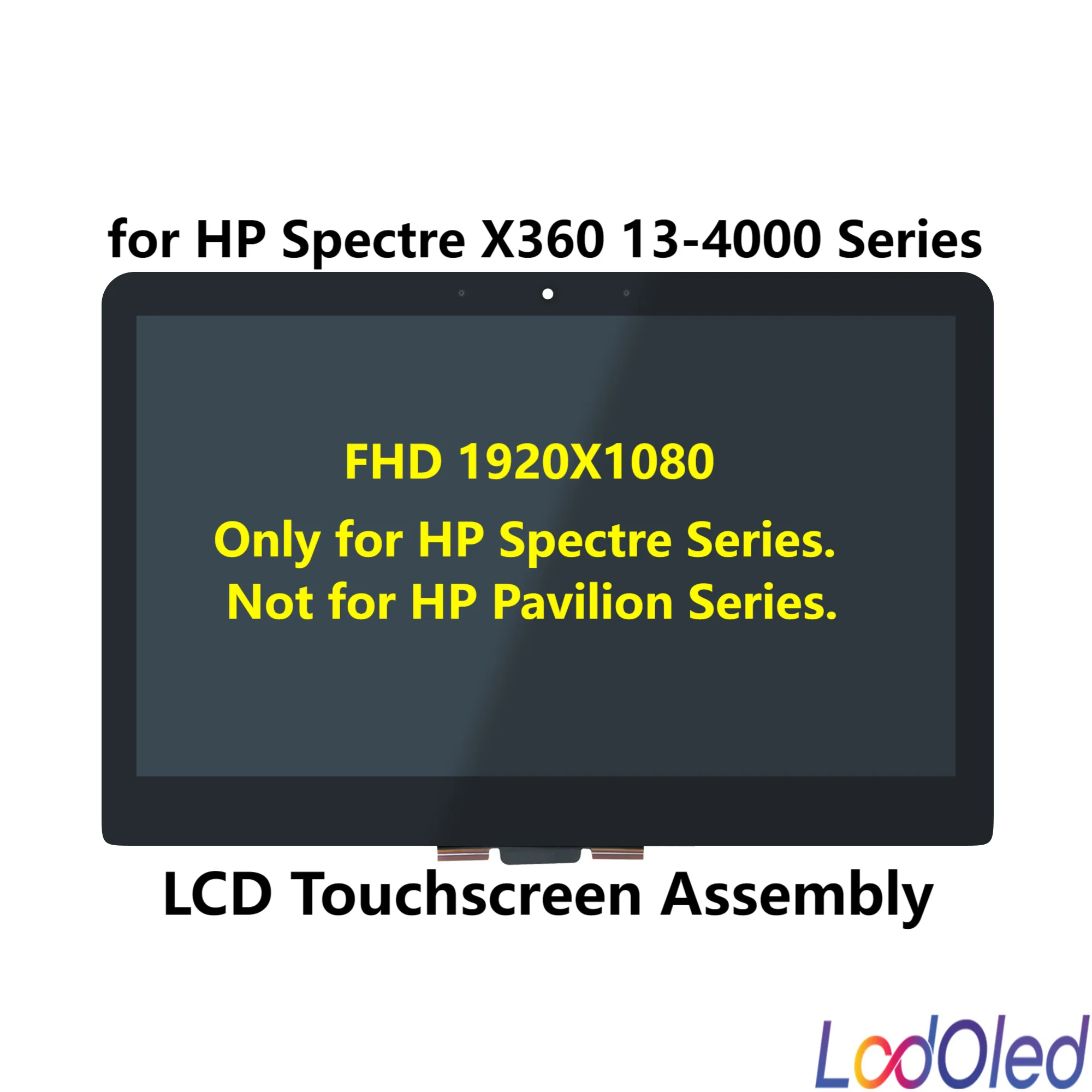 

13.3'' FHD LED IPS for HP Spectre X360 13-4116dx LCD Touchscreen Digitizer Display Assembly 1920X1080 30Pins 60 Hz