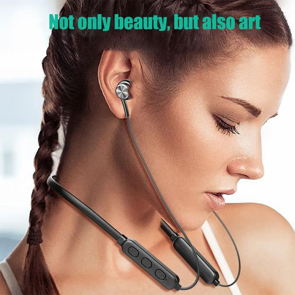 

Wireless Sports Headphones Hanging Neck High-definition Sound Bluetooth Earphone Gb04 For Jogging Cycling Exercising Traveling