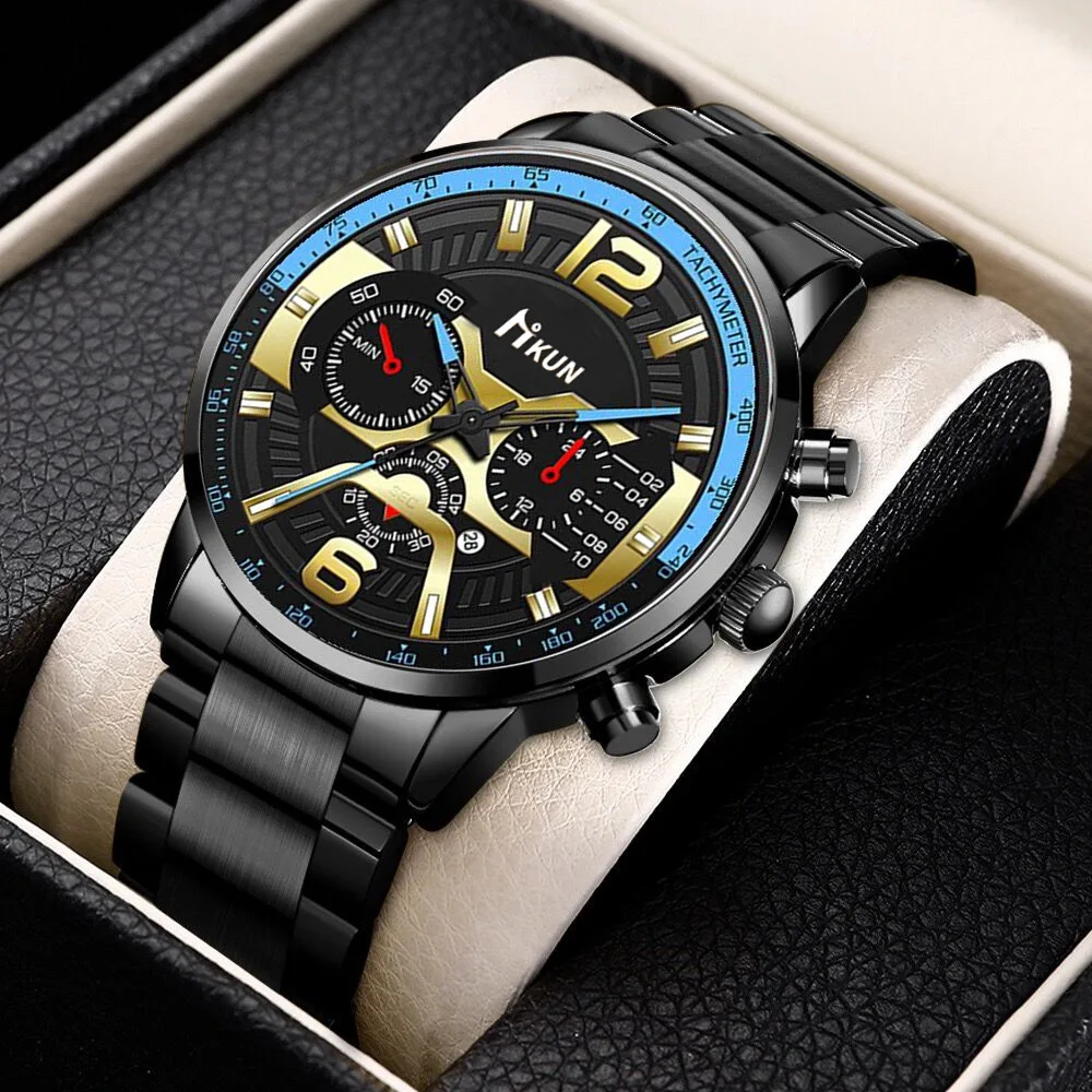 

Reloj Hombre 2022 Luxury Men Sports Watches Fashion Mens Business Stainless Steel Quartz Watch Luminous Clock Relogio Masculino
