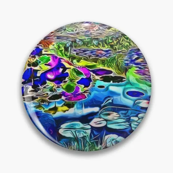 

Pond Soft Button Pin Creative Badge Clothes Lapel Pin Lover Jewelry Hat Collar Gift Brooch Funny Decor Cute Metal Women Cartoon
