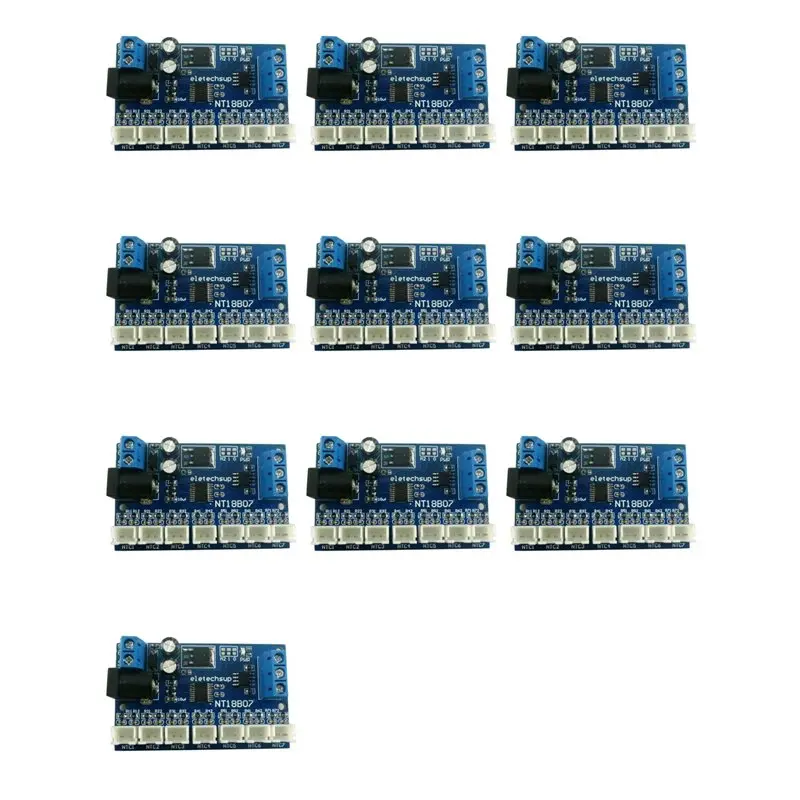 Фото YSS-10X 7-канальный датчик температуры RS485 NTC, измерительный прибор MODBUS RTU, безбумажный регистратор, ПЛК NT18B07 №1