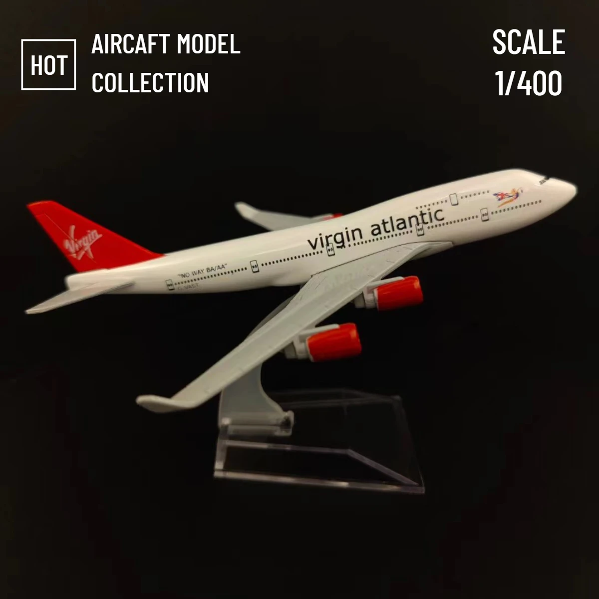 

Scale 1:400 Metal Aircraft Replica 15cm Virgin Atlantic B747 Boeing Airbus Airplane Diecast Model Kids Room Decor Toy for Boy