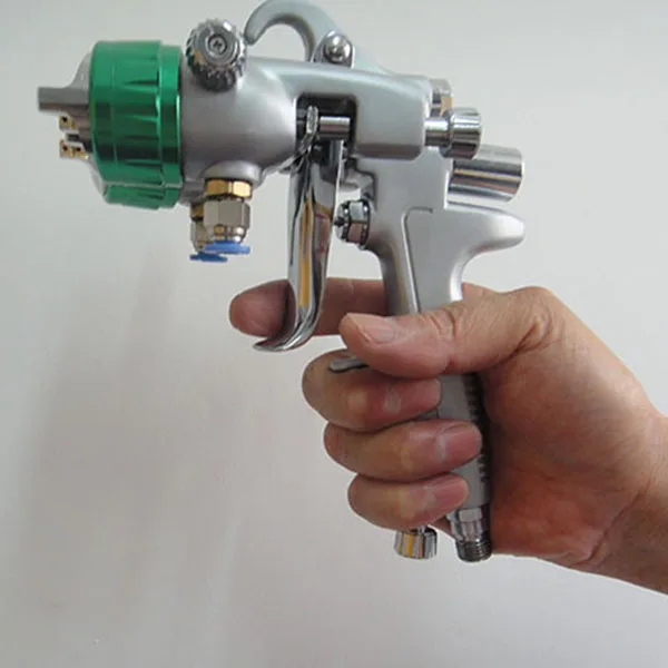 

new arrival stainless steel nozzle dual head spray gun for wall painting air paint