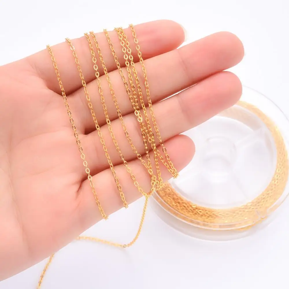 

Necklace Chain Kit Plating Unfading Copper DIY Jump Rings for Jewelry Making