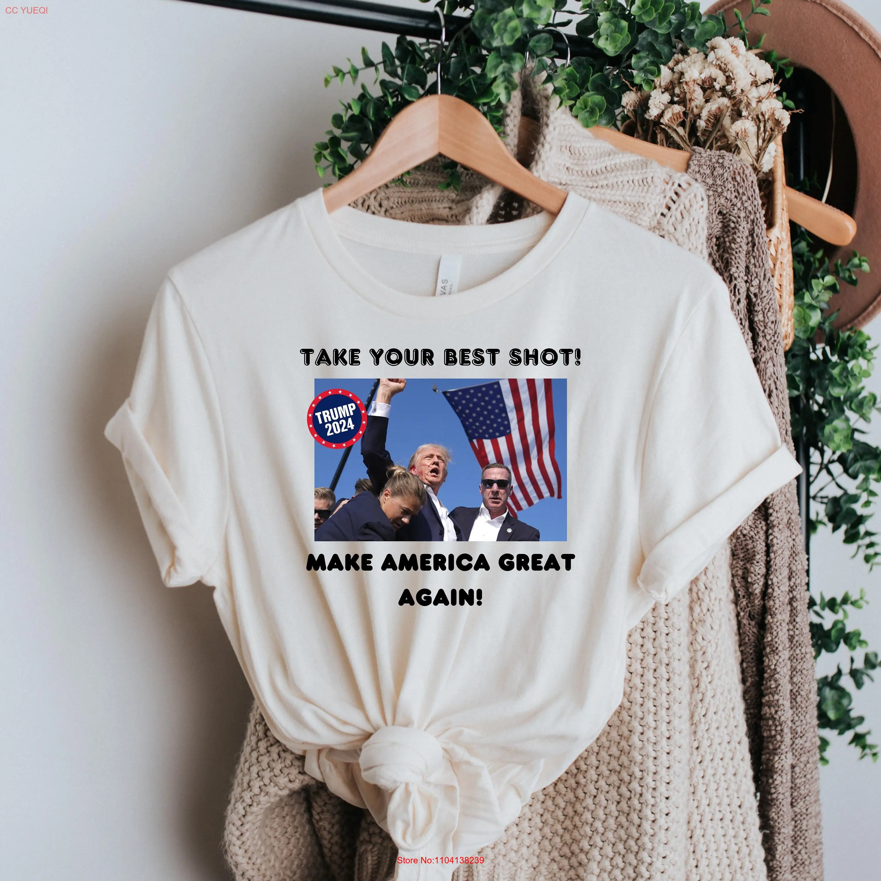 Футболка Стойка с Трампом они пропущенные ралли возврат сделают Америку снова