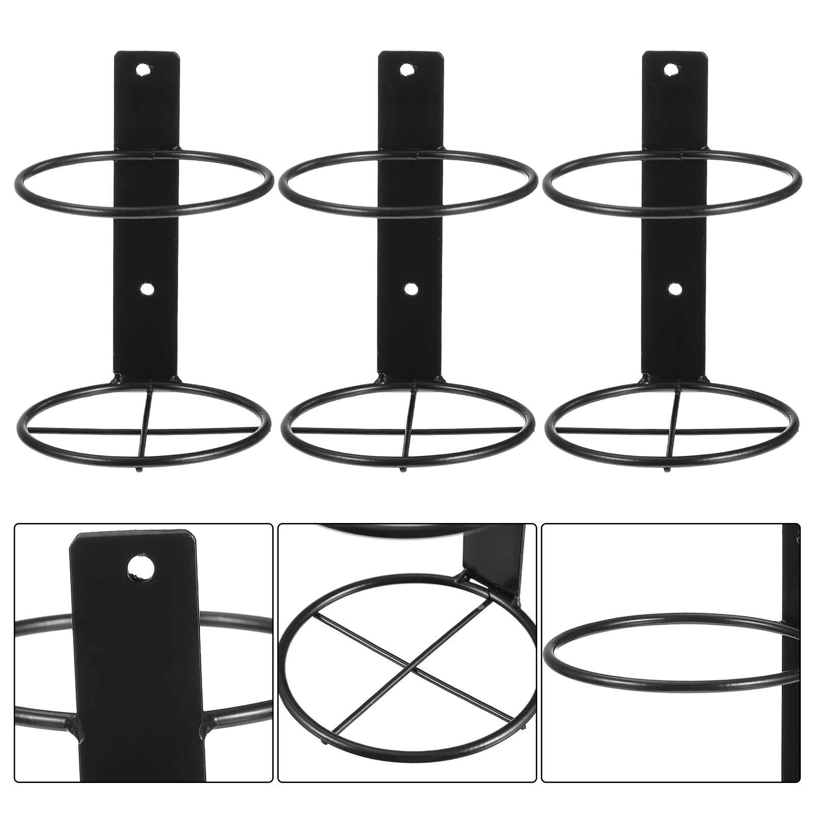 

6pcs Iron Red Racks Home Display Racks Wall-mounted Storage Racks