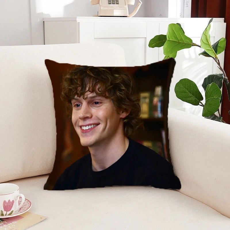

Evan Peters Pillowcase Double Sided Printing Throw Pillow Covers Decorative Cushion Cover Pillowcases for Pillows 45x45 Cushions