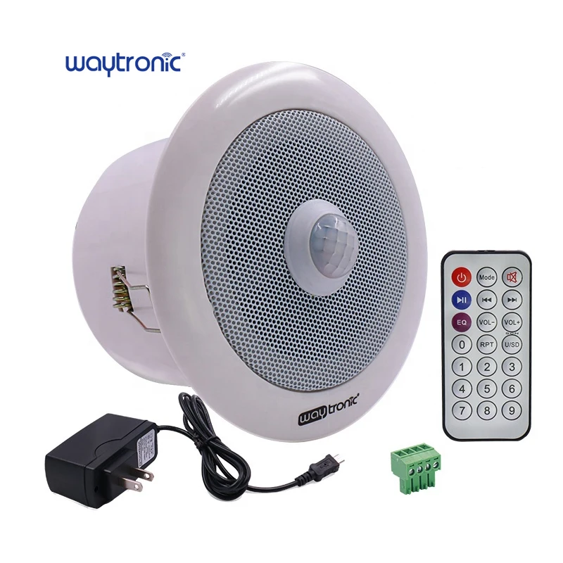 DC5V PIR Infrared Human Body Induction Automatic Voice Broadcast Ceiling MP3 Speaker Smart Motion Sensor Alarm