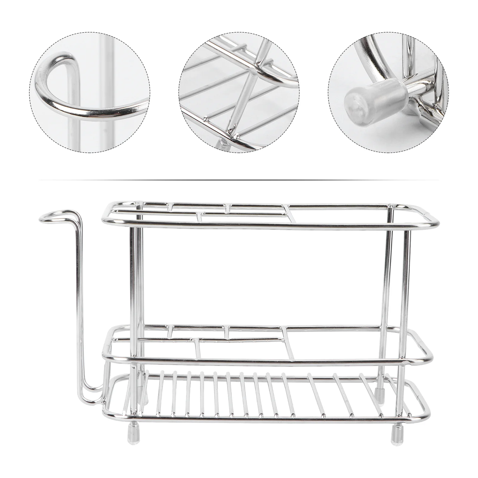 

Stainless Steel Holder Toothpaste Holder Stand 5 Slot Bathroom Accessories Organizer with Cup Holder for Bathroom Kitchen Small