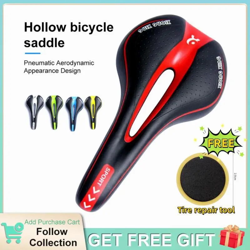 

Bicycle Saddle Mountain Bike Seat Comfortable Bicycle Saddle Shockproof Cycling Cushion Exercise Bike Hollow Saddles Men Women