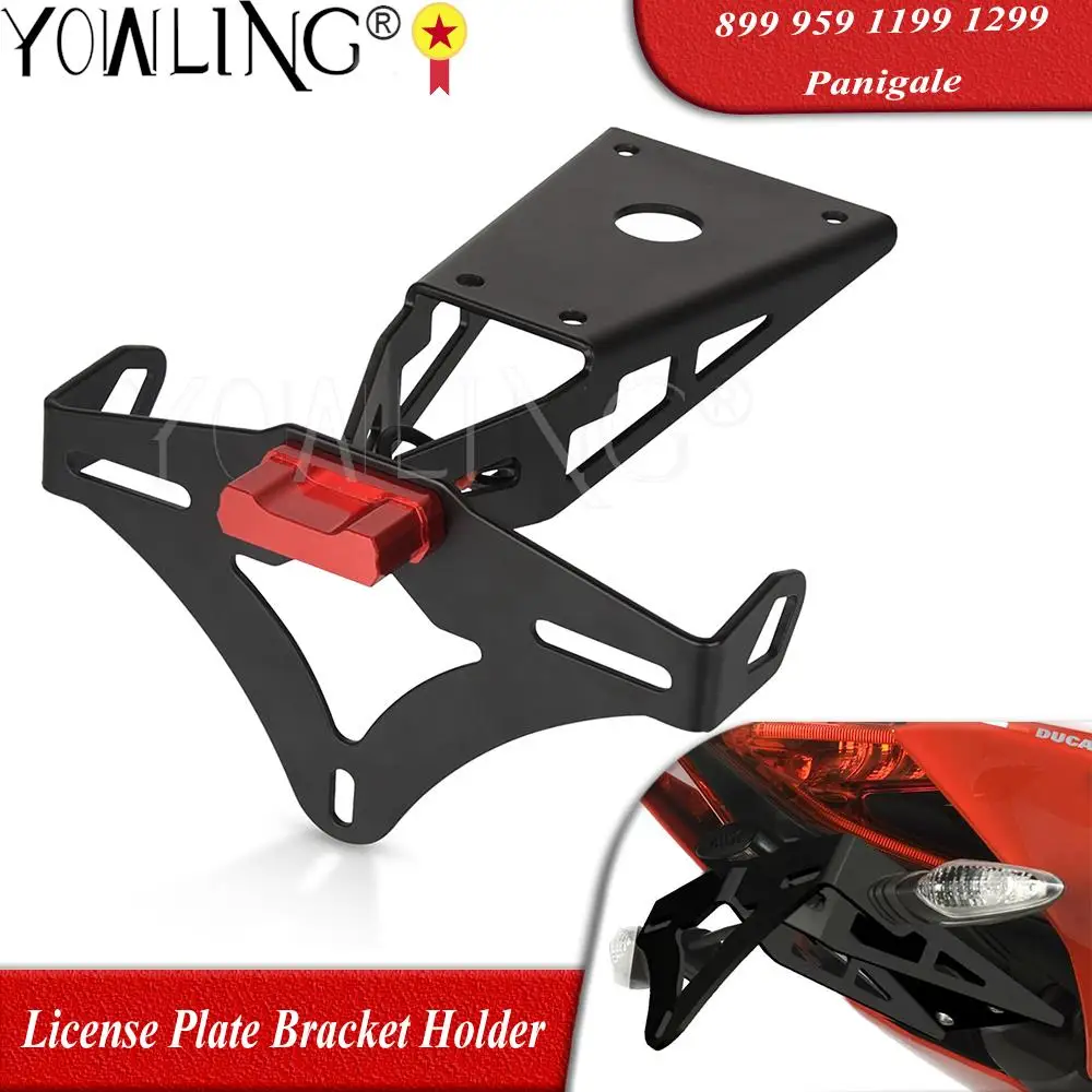 

Motorcycle Rear Fender Tail Tidy Number License Plate Holder Bracket With Headlight For Ducati 899 Panigale 899 2013 2014 2015