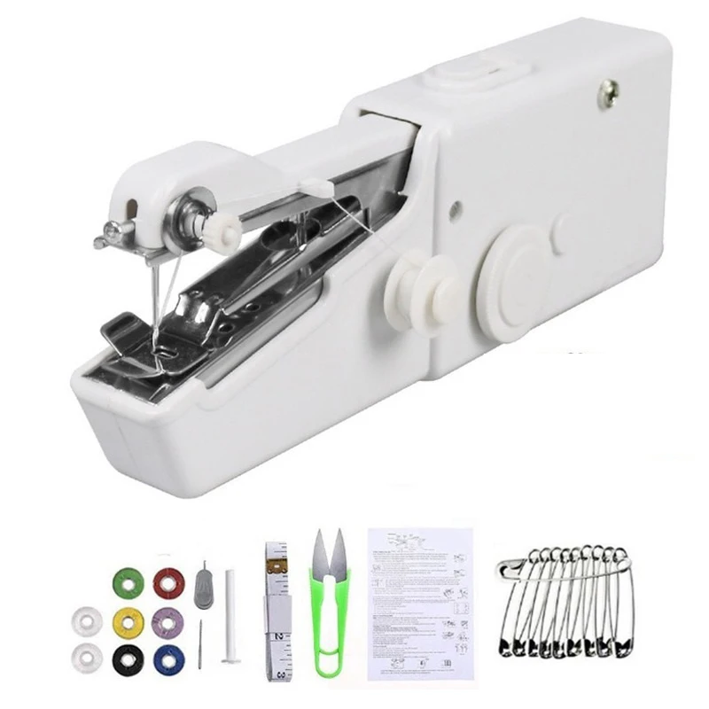 Портативные Ручные Электрические Мини-швейные машины ручная швейная машина с