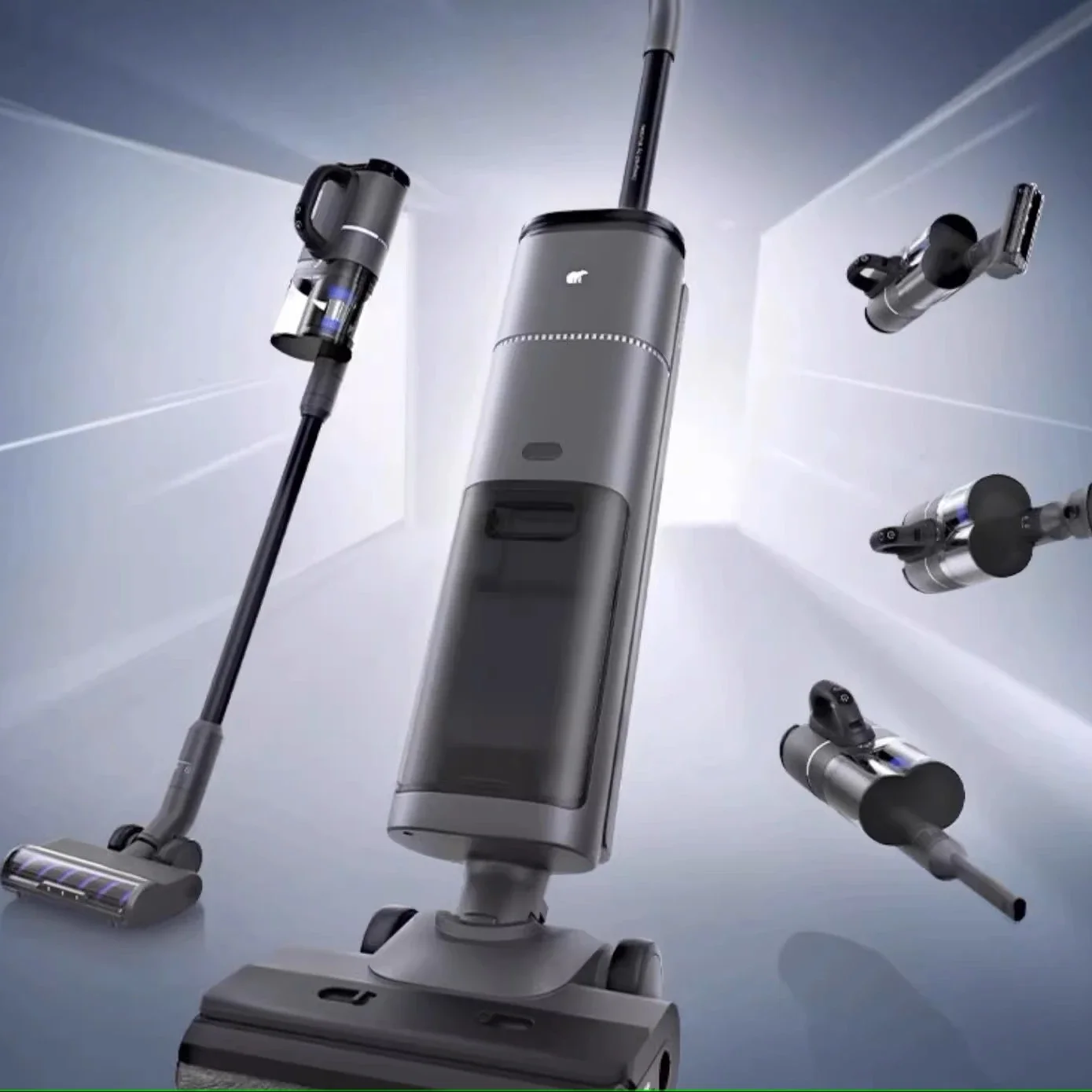 Shunzao M20 Всасывающая и буксировочная стиральная машина Интеллектуальная