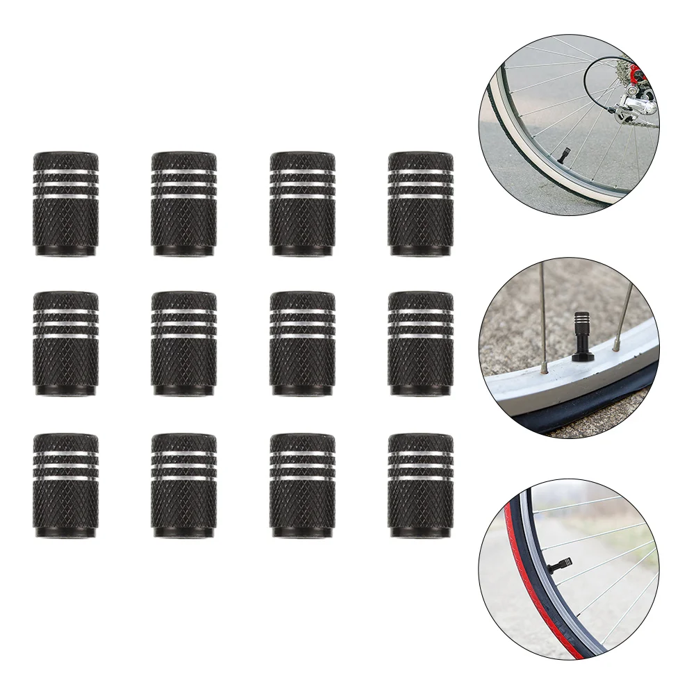 12 Tire Air Nozzle Cover Tire Stem Cover Bike Tire Pressure Caps Bike Tire Stem Cover Valves Stem Caps
