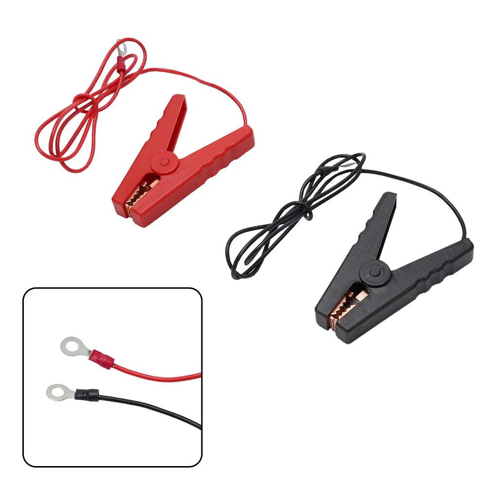 

2pcs/set Alligator Clips Power Supplies Fence Lead Plastic Safety Protection Solar Fence Charger 3 Feet / 91cm