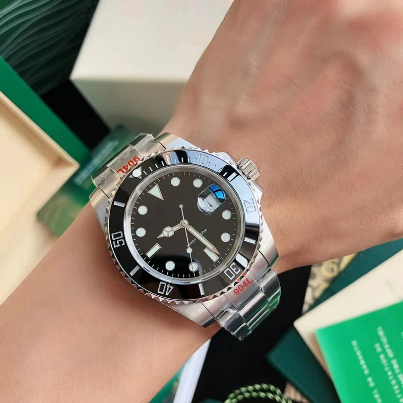 

Men's Business Automatic Mechanical Watch Sapphire Crystal MIYOTA Movement 904L Stainless Steel with Glide Lock Men Wristwatch