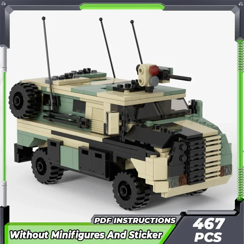 Moc строительные кирпичи военная модель Bushmaster Troop Carrier технология модульные блоки