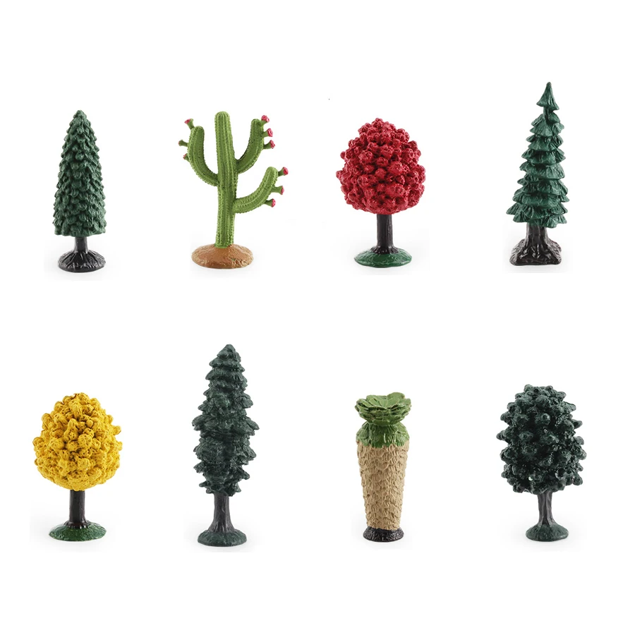 Реалистичная Миниатюрная модель пальм, Maples,Juniper,Elm,Sequoia, сосновые искусственные украшения для дома, сада, ландшафта, ландшафта, подарки