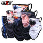 Мотоциклетная Балаклава с черепом призрака, Байкерский шейный шарф-труба, мотоциклетный бандана велосипедный спорт, повязка на голову