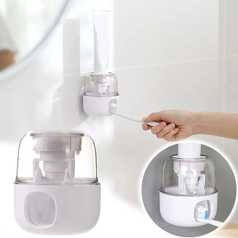 

Automatic Toothpaste Dispenser Extrusion Artifact Toothbrush Shelf Wall Mounted Household Children Manual Wall Suction Set