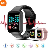 xiaomi d20 smart watch men women heart rate blood pressure monitor fitness tracker bracelet watches y68 smartwatch