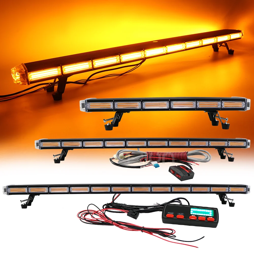 Аварийный стробоскоп, светодиодная лампа аварийного освесветильник на крыше для буксировочных грузовиков, строительных автомобилей, 47 дюймов 55 дюймов 59 дюймов 63 дюйма, янтарный, красный, синий