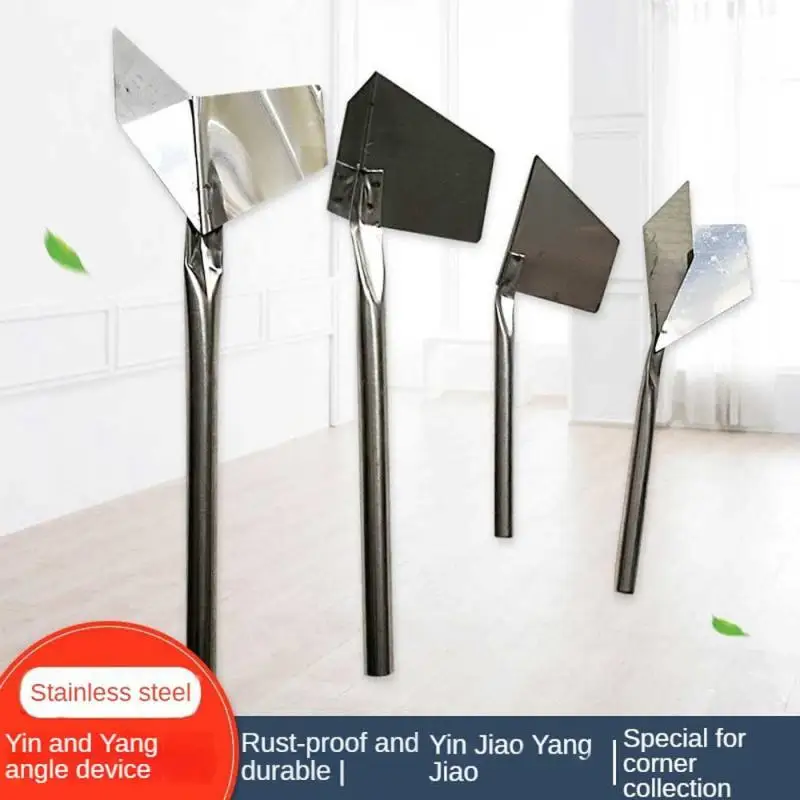 

Putty Knife Removal Drywall Cleaning Stucco Metal Handle Corner Scraper Outdoor Builder Tool Angle Puller Stainless Steel
