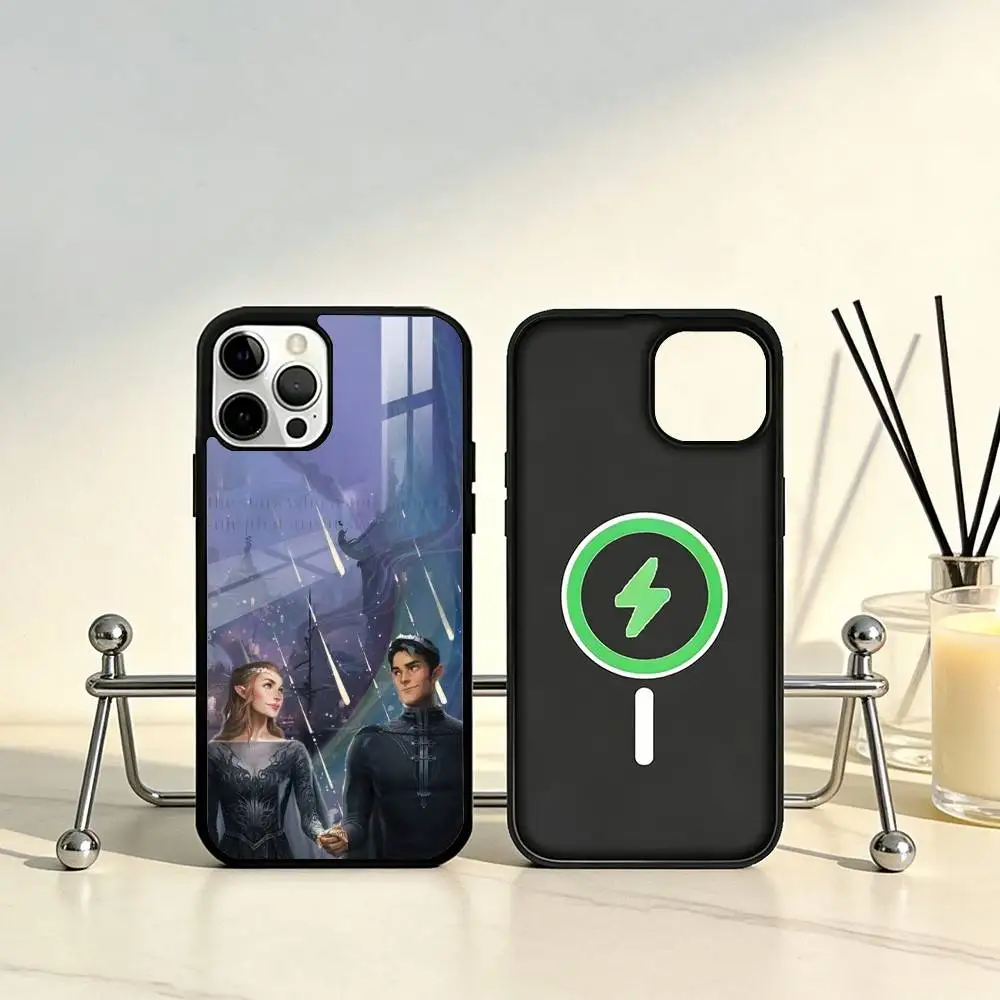 Фото Чехол для телефона Acotar Court M-Mist And Fury для iPhone 17, 16, 15, 14, 13, 12, 11 Plus, Pro Max с магнитным креплением для беспроводной зарядки Magsafe. №2
