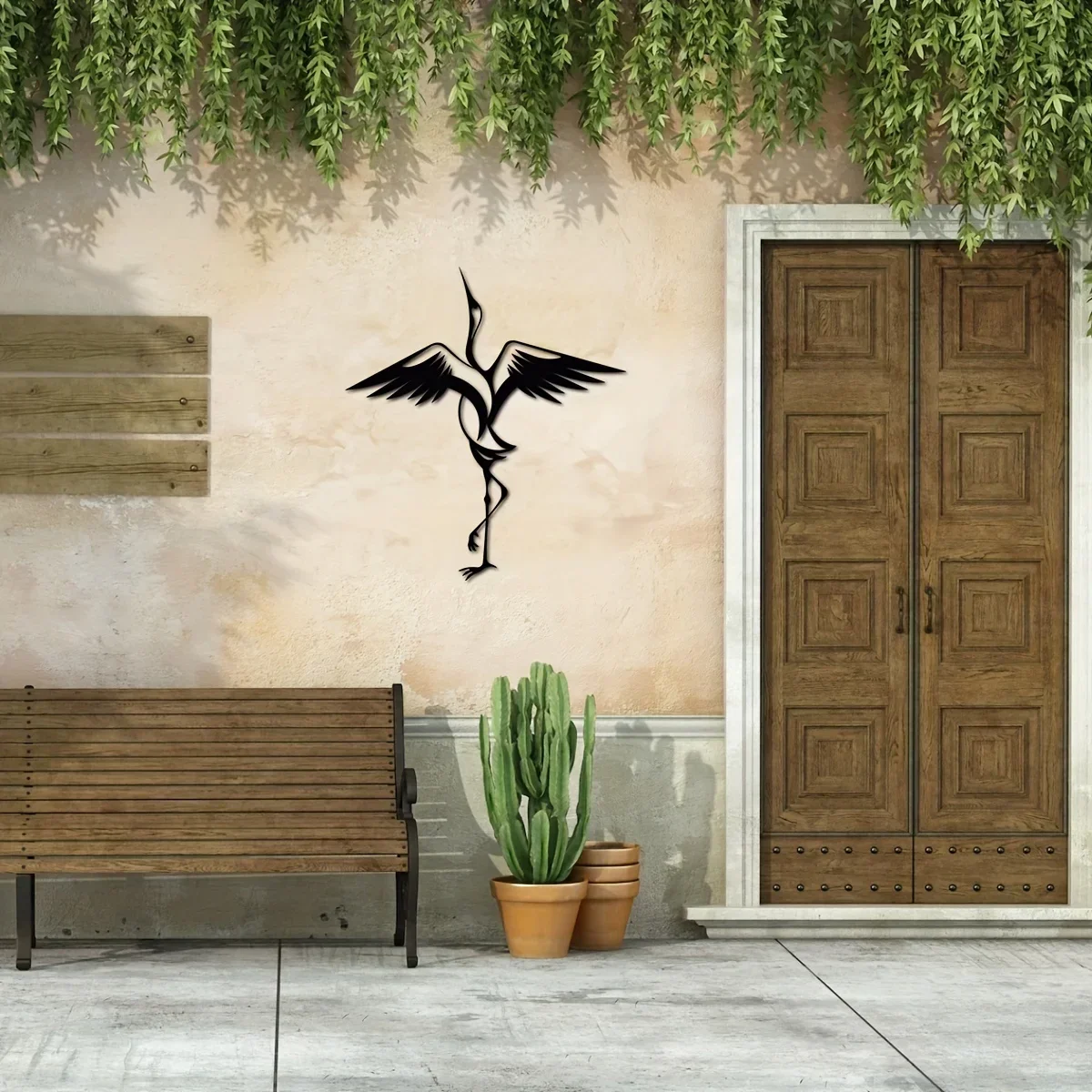 Металлический Настенный Декор С Ласточкой Уникальное Подвесное Украшение Для