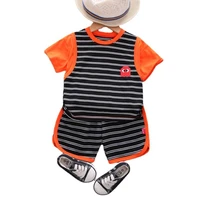 new summer baby clothes suit children boys girls casual striped t shirt shorts 2pcssets toddler fashion costume kids sportswear