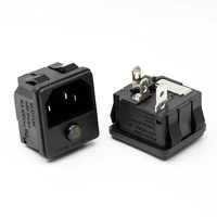 kuoyuh 88d series miniature overload protector 15a electrical button reset circuit breaker with c14 iec socket