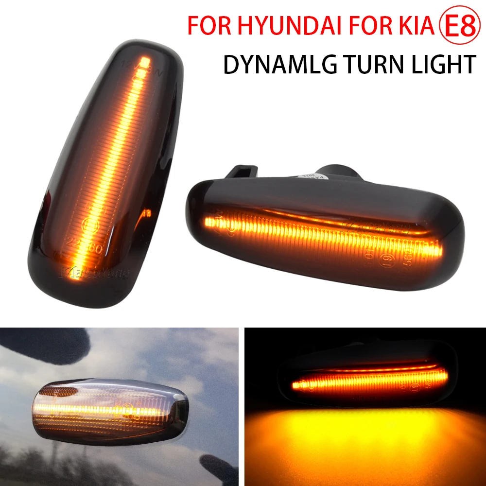 

Dynamic Side Marker For Hyundai Elantra i30 Azera Avante Kia Rio 3 Ceed ED Carens 923032H000Turn Signal Sequential Indicator