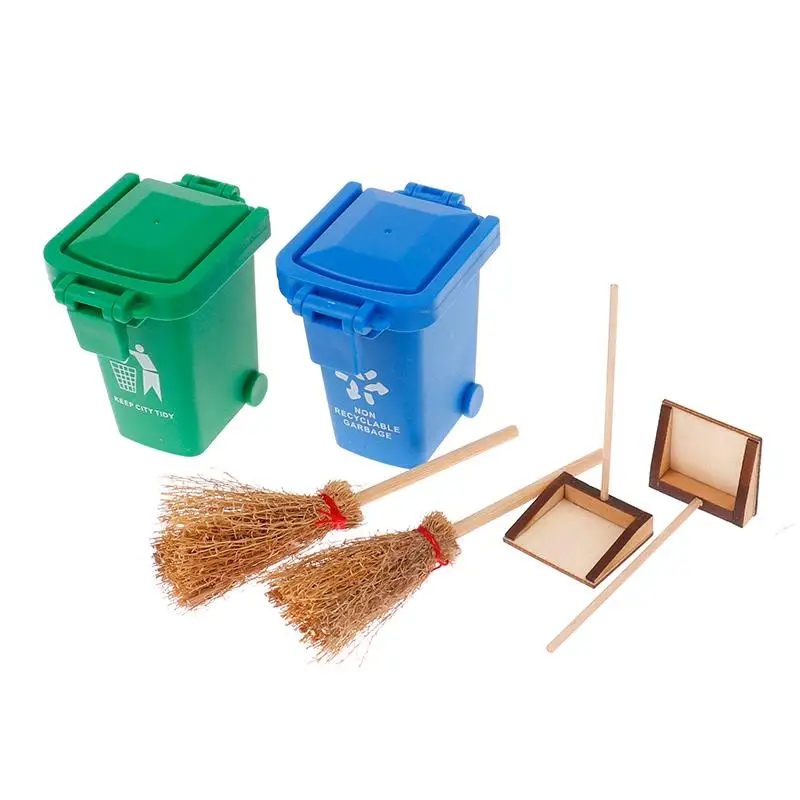 

3 шт./компл. 1:12 1:6 мини мусорная корзина для кукольного домика игрушки Детская мебель игрушки Аксессуары для кукольного дома мини мусорная ко...