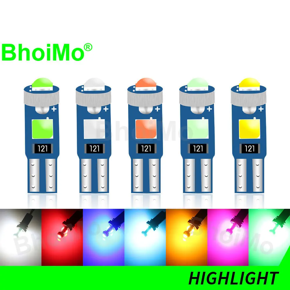 

BhoiMo 1x метр 73 74 Светодиодная лампа T5 2721 3SMD 3030 W3W 17 приборная панель индикатор фонарь сигнала автомобиля