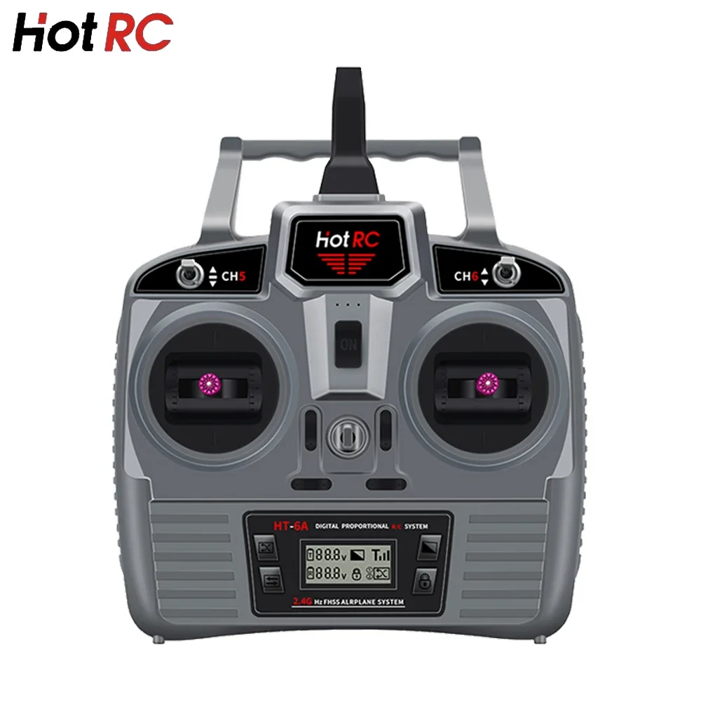 Hotrc Hot RC HT-6A HT6A 4 5-9 В 2 ГГц 6CH PWM FHSS передатчик дистанционного управления F-06A F06A