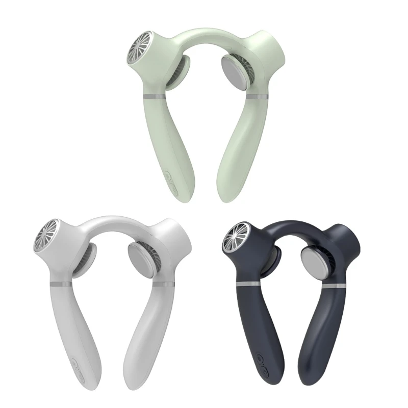 

D0AB шейный вентилятор, портативный безлопастной вентилятор, перезаряжаемый безлистный подвесной вентилятор для лета