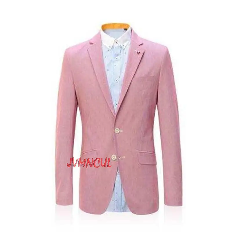 

Costume Homme Pink Men Suits For Wedding Custom Made Terno Masculino Man’s Blazer Trousers Business Clothing 2Pcs Jacket Pants