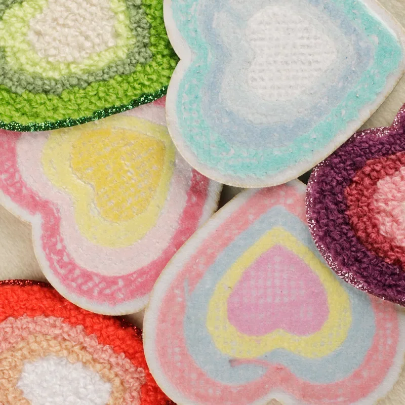 Оригинальная нашивка с вышивкой из синели материал для рукоделия клей на спине