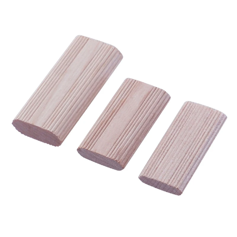 

50/100x 6/8/10mm Wood Dowel Pin Practical Beech Wooden Dowels Fluted Dowel Pins