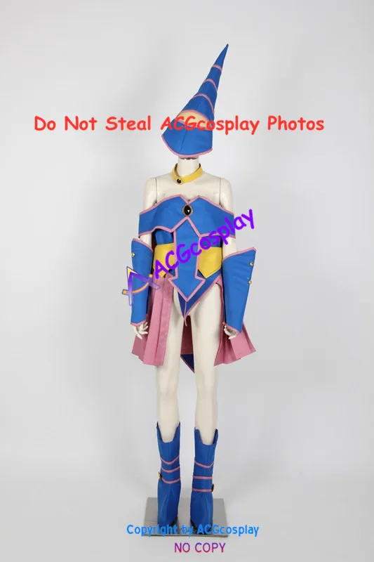 Yu-Gi-Oh Duel Monsters Dark Magician Girl Cosplay Costume acgcosplay include boots covers and headgear