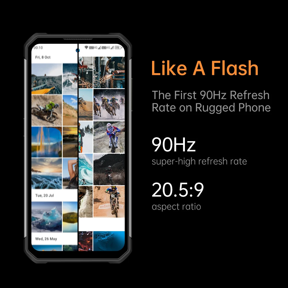 Ceny Oukitel WP17 IP68 Wytrzymały Smartfon Helio G95 8GB + 128GB Telefon Komórkowy Android 11 Telefon Komórkowy 20MP IR Noktowizor Aparat 8300mAh 4G