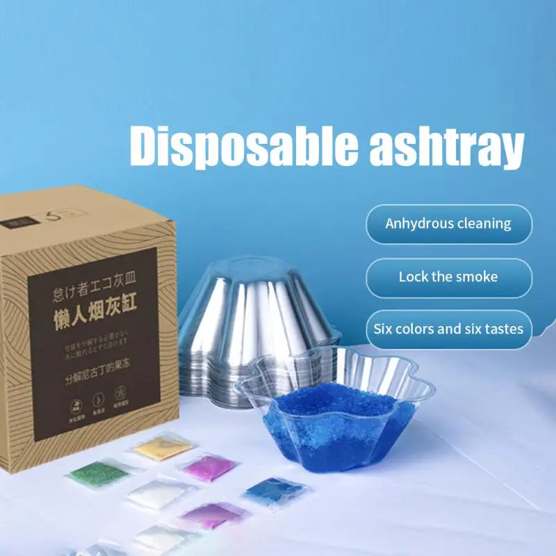 

Smoke Removal Sand Remove Smoke Smell Disposable Ashtray Anti-fly Ash Ash Soot Cleaner Car Accessories Ashtray Creative Portable