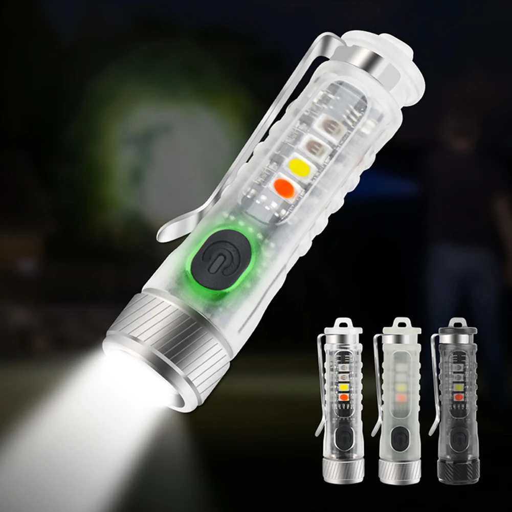 

LED Mini Flashlight with Keychains UV Purple Light 395nm 400lm Pocket Torch Portable Pocket Lamp Torch Lights Outdoor