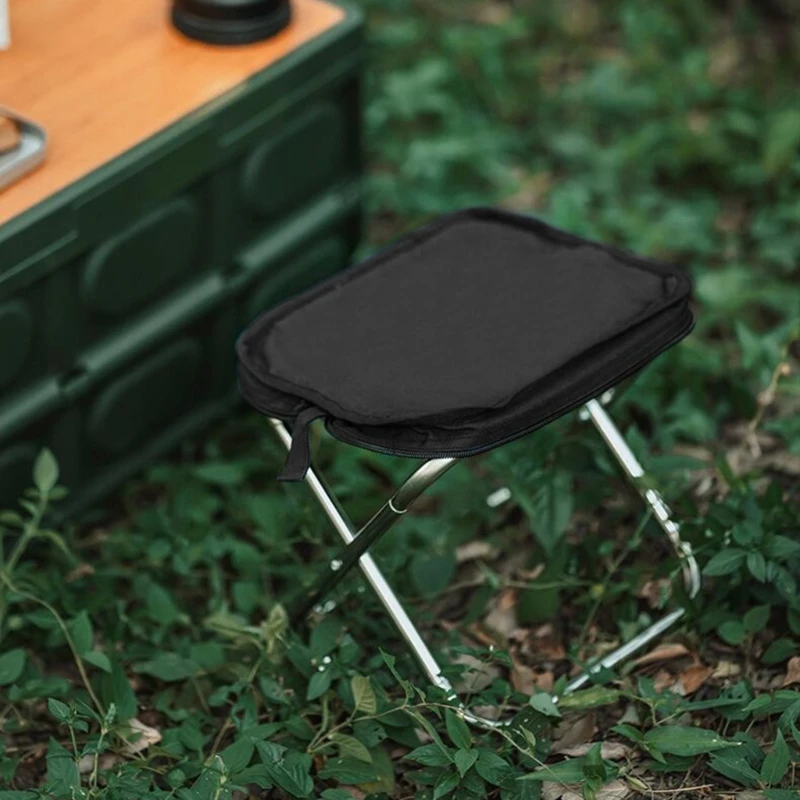 

Folding Camping Stool Portable Outdoor Camping Chair for Fishing BBQ Hiking Gardening and Travel with Carry Bag